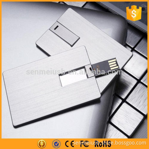 advertising metal ultra thin credit card usb flash drives bulk cheap